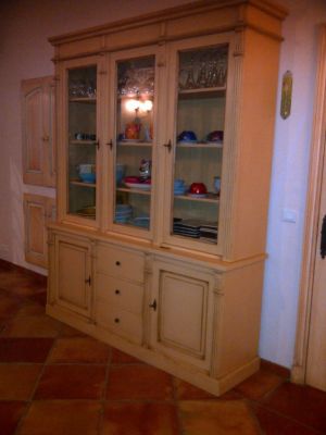 bibliothèque patinée